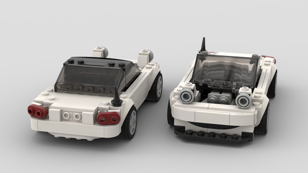 LEGO MOC Miata 8 wide by Alex_Qwerty Rebrickable Build with LEGO