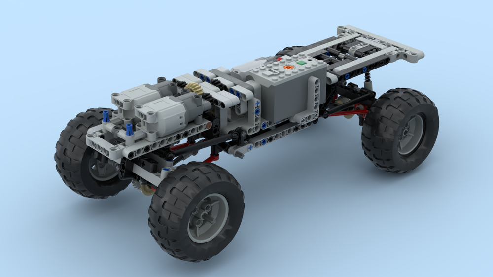 LEGO MOC lego technic trial chassis 4x4 by Gear mast | Rebrickable - Build with LEGO