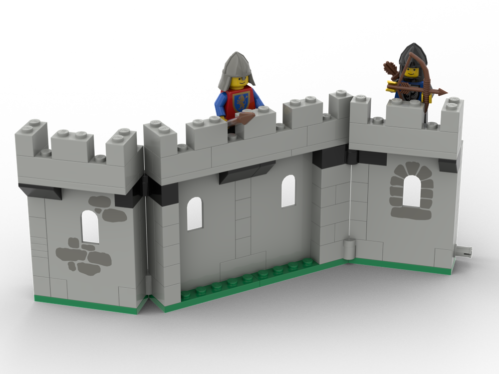 LEGO Wall section to go with 80s Castle sets by dandelbaum | Rebrickable - Build with LEGO
