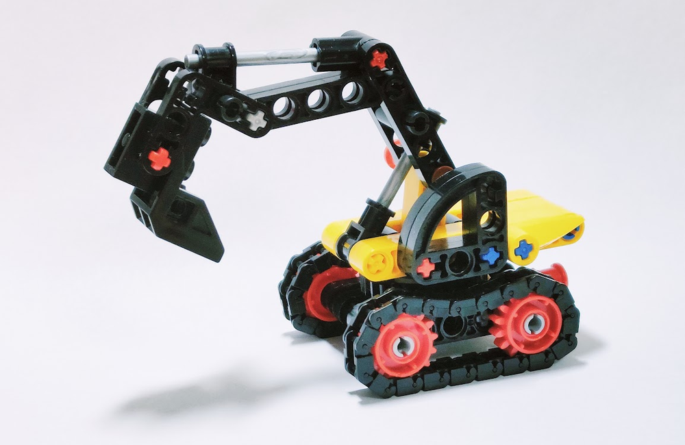 LEGO MOC Mini excavator by Goga moga Rebrickable Build with LEGO