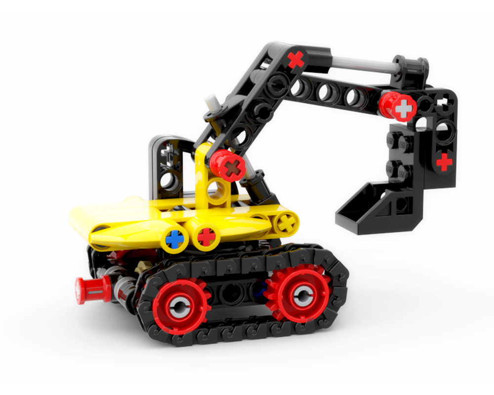 LEGO MOC-96836 Mini excavator by Goga-moga | Rebrickable - Build