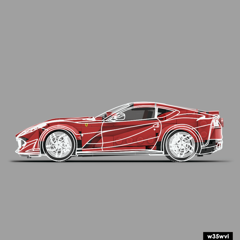 LEGO MOC-96869 `20 Ferrari 812 Superfast by w35wvi | Rebrickable