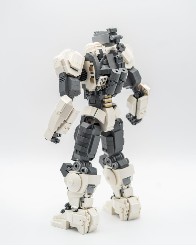 Robot Jaeger White Mech – 1244 Pièces, 31,5 Cm, MOC, Compatible Lego, 10+