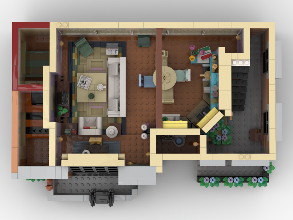 LEGO MOC SitComplex - Joey & Monica's Apartment Floors by Brick Artisan ...