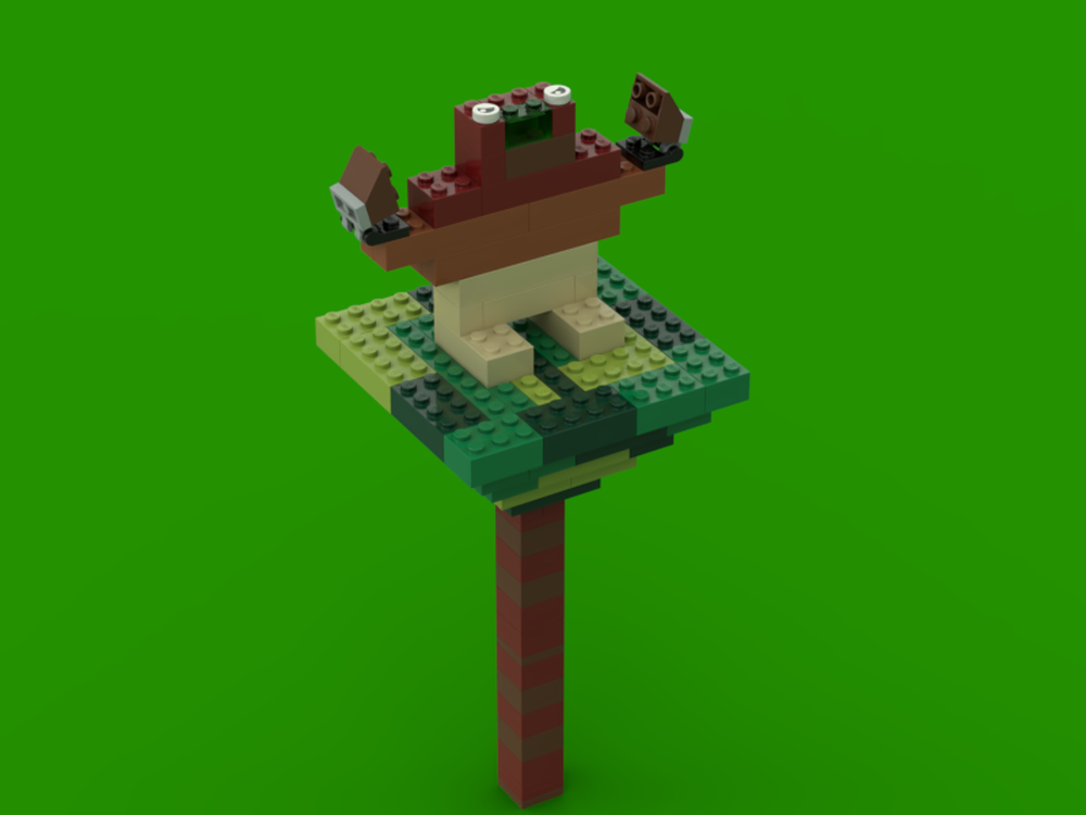 LEGO MOC 10697 - Monkey in Tree by BramM | Rebrickable - Build with LEGO