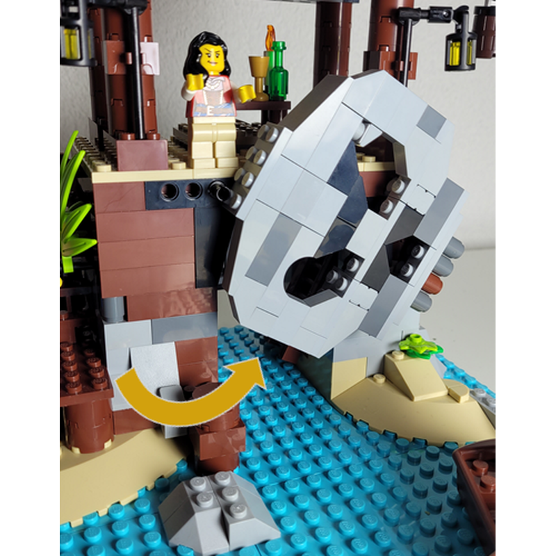 LEGO MOC-97343 6279 Skull Island rebuilt from 21322 by DrPhil ...