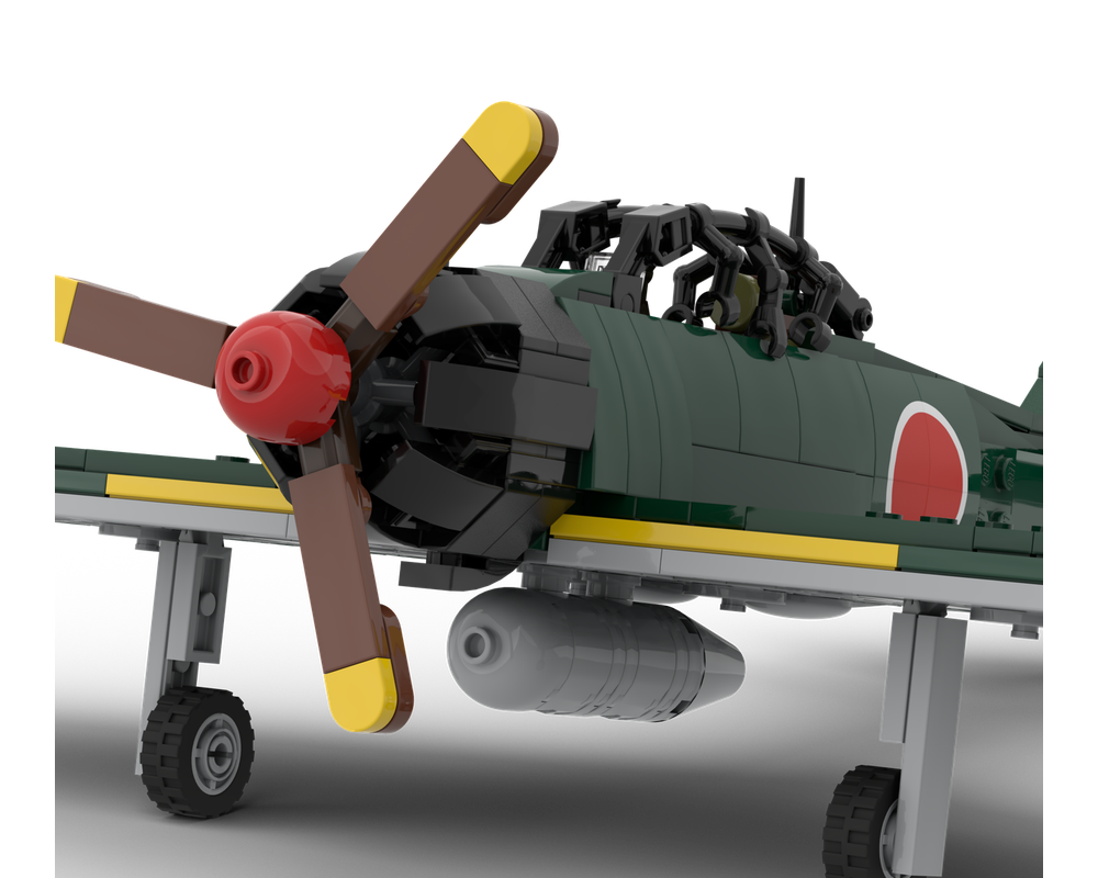 LEGO MOC A6M Zero by model hangar | Rebrickable - Build with LEGO