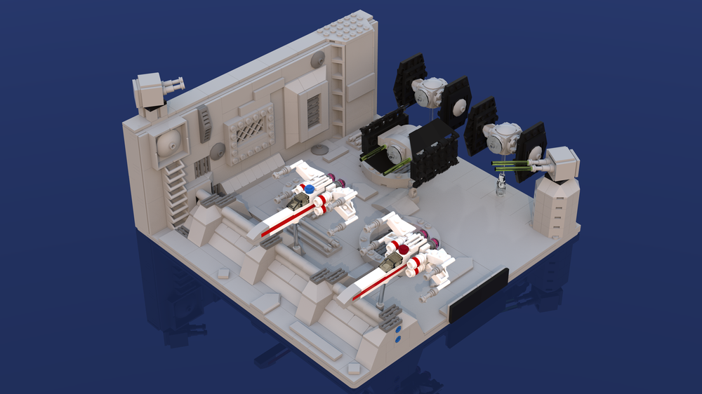 Lego Moc 9741 Centi Scale Death Star Trench Run Star Wars