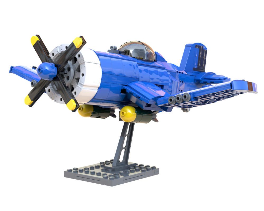 LEGO MOC Vought F4U Corsair - Dark Blue/Grey - U.S. Navy/Marines (V2.0 ...