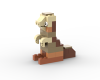 10698 Brown dinosaur