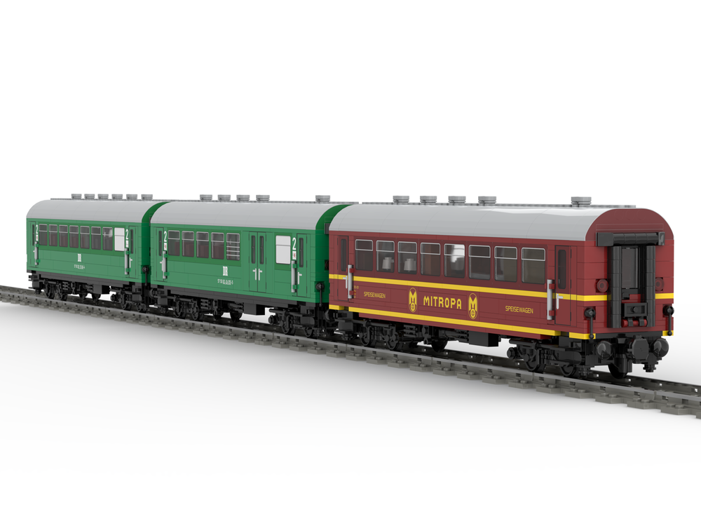 LEGO MOC “Reko” Coaches 4-axle of the Deutsche Reichsbahn by langemat