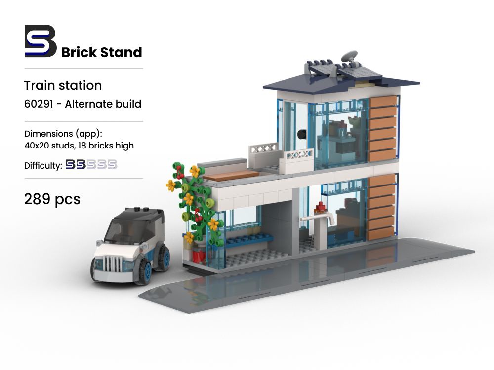 Mandag Addition makker LEGO MOC Train station by brickstand | Rebrickable - Build with LEGO
