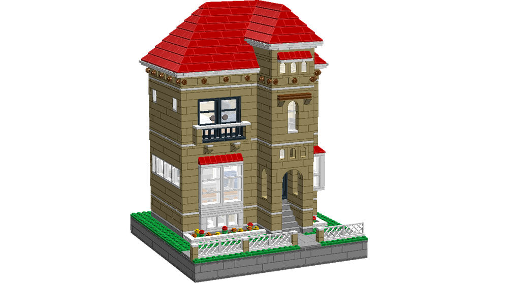 LEGO MOC Tuscan House by Turbo8702 Rebrickable Build with LEGO