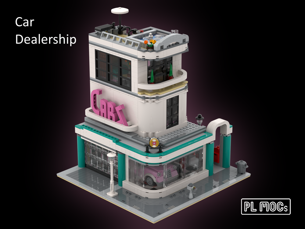LEGO MOC Car Dealership - 10260 Downtown Diner Alternative Build PL | Rebrickable - Build with LEGO