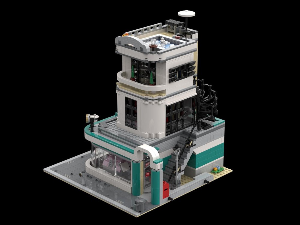 LEGO MOC Car Dealership 10260 Downtown Diner Alternative Build