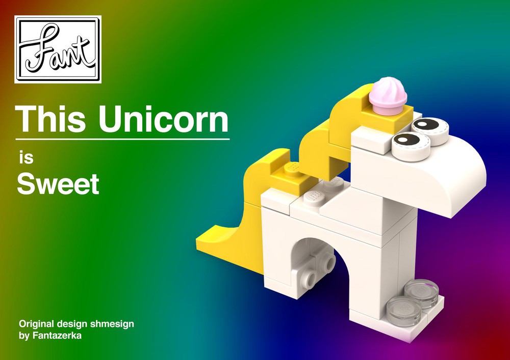 LEGO MOC Sweet Unicorn by Vospi and Fantazerka