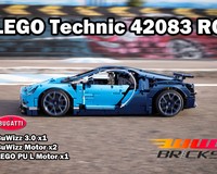 [RC] LEGO Technic 42083 Bugatti Chiron + BuWizz 3.0 / 2 BuWizz motors / 1 PU L motor