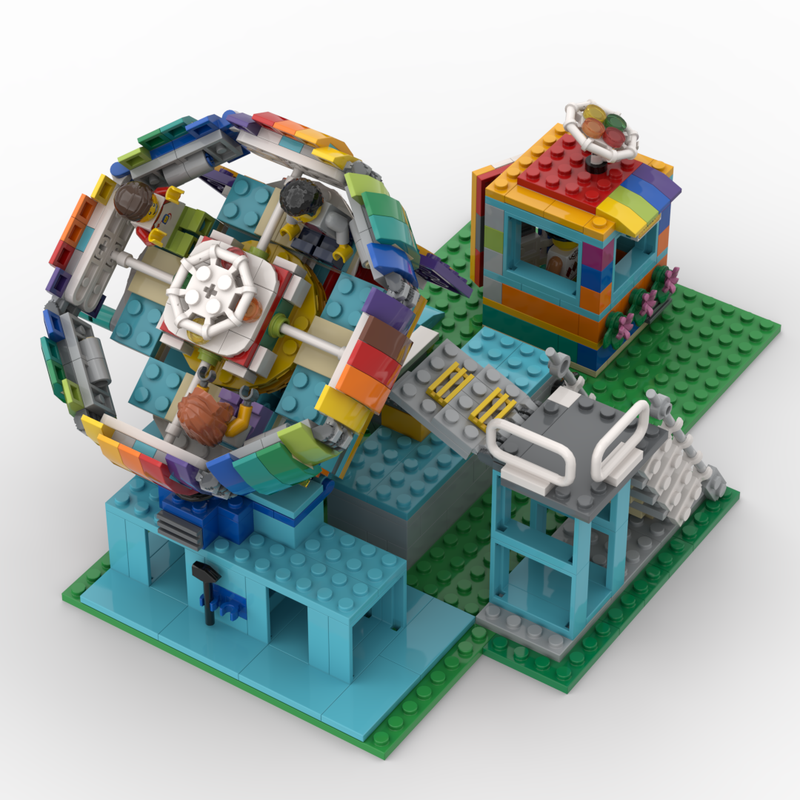 LEGO MOC Rainbow Spin Carousel , 31119 Alternate Build by
