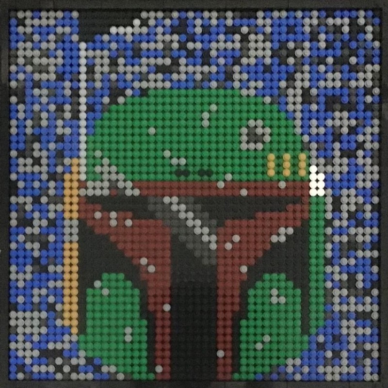 Bounty Hunter Boba Fett Mosaic