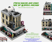 Fresh Bacon & Eggs - Backyard MOC for #10260 "Downtown Diner"