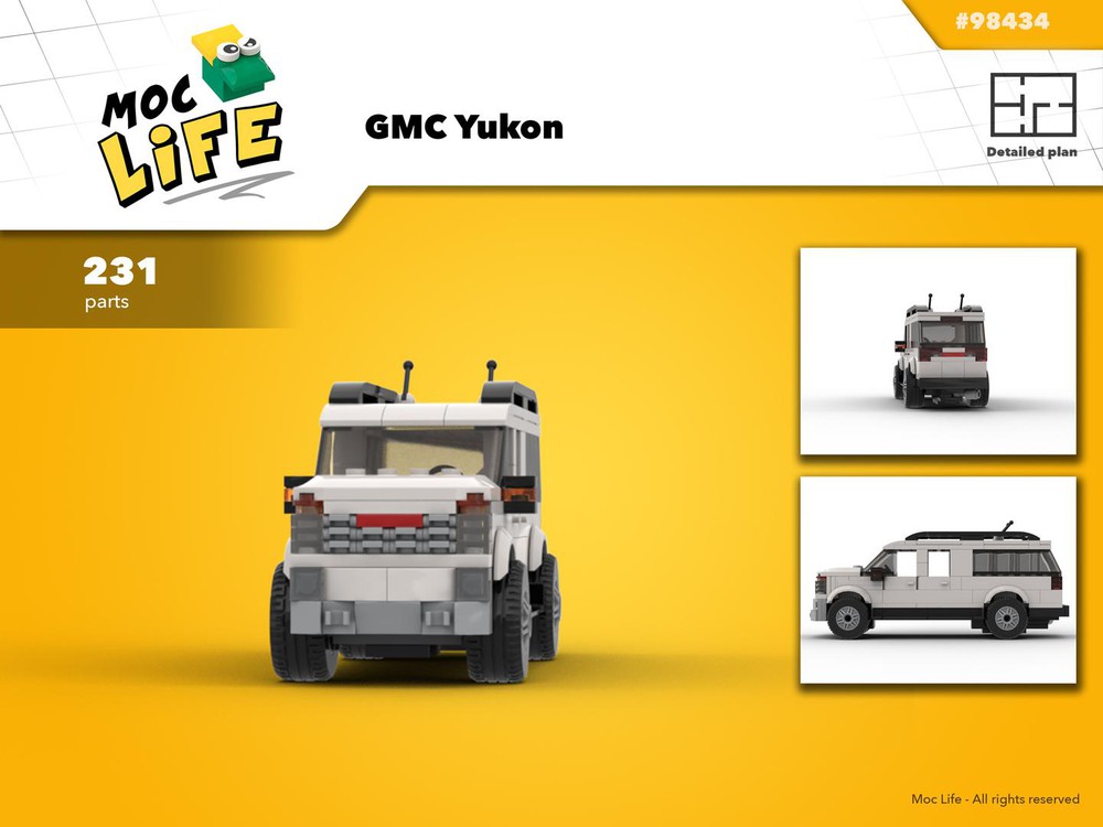 LEGO MOC GMC Yukon by MocLife | Rebrickable - Build with LEGO