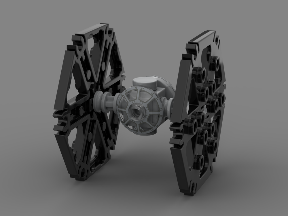 LEGO MOC TIE Fighter (micro scale) by Dybowskyia | Rebrickable - with LEGO