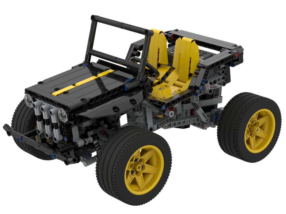 LEGO MOC 8865 New Turbo Drift Jeep RC by mla2