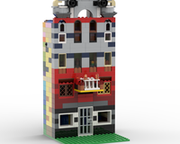 10698 SKYSCRAPER with a construction cradle