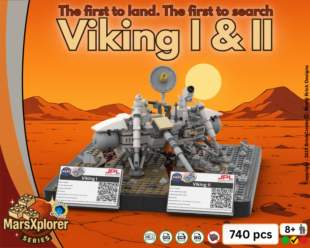 LEGO MOC Viking I & II MarsXplorer Series by BrickCreate | Rebrickable ...