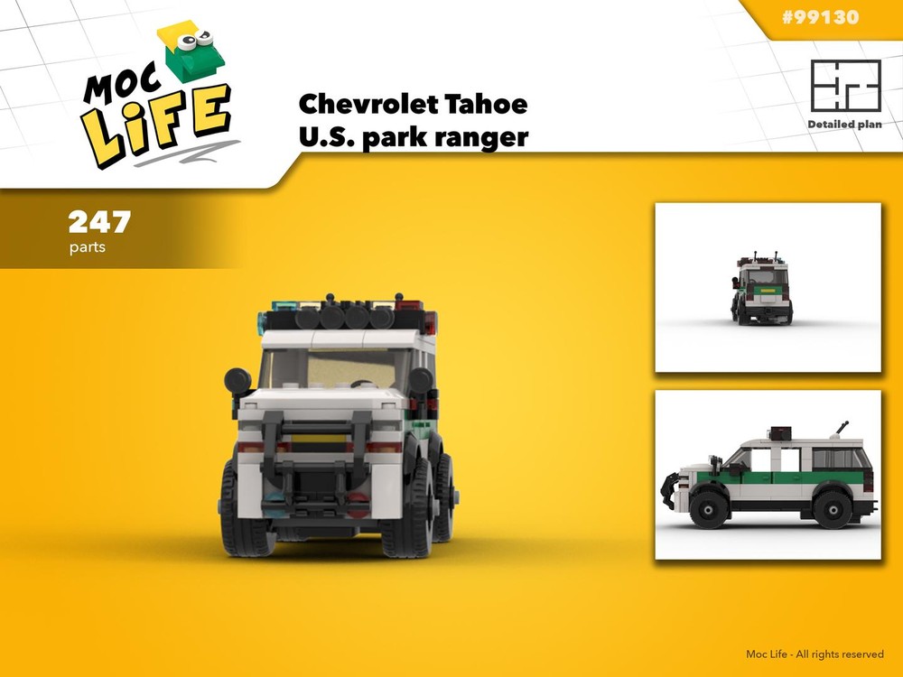 LEGO MOC Chevrolet Tahoe park ranger by MocLife | Rebrickable