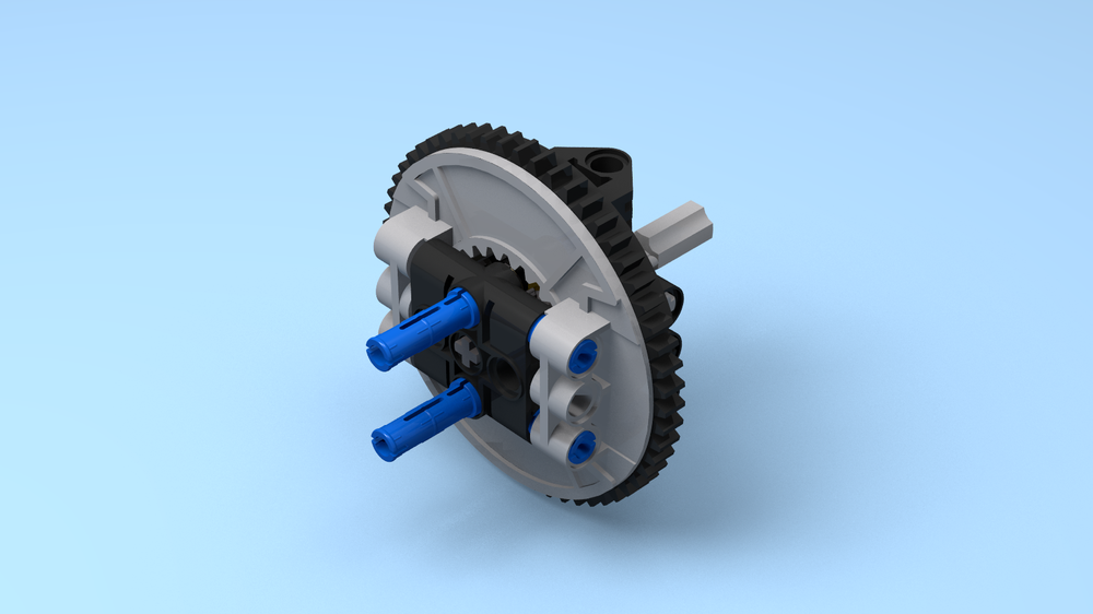 MOC Lego planetary gear hub Gear mast Rebrickable - with LEGO
