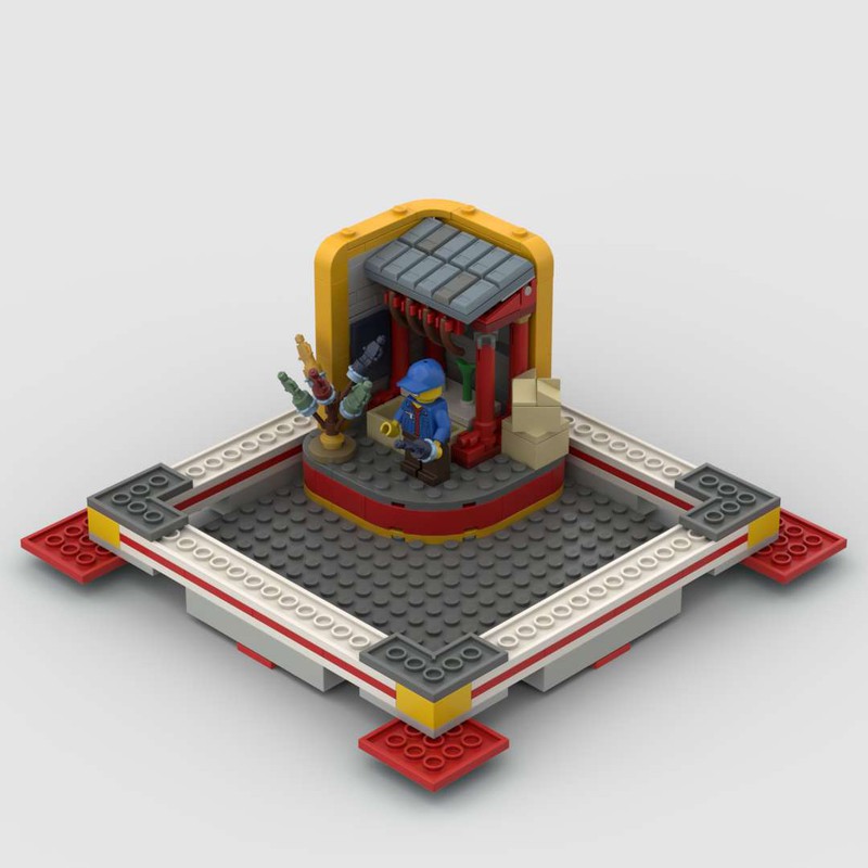 LEGO MOC Scene 2&ndash;Buying New Year Goods&ndash;Fit For Lunar New Year