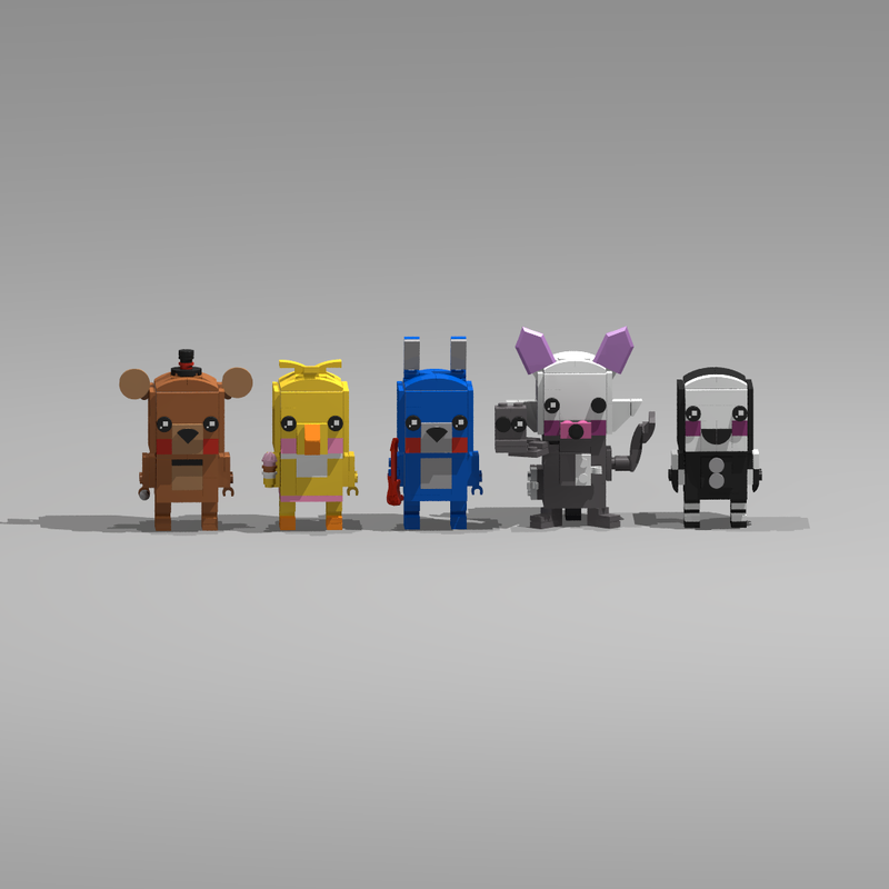 LEGO MOC Fnaf 3 animatronic pack by gamesandmovierecreation