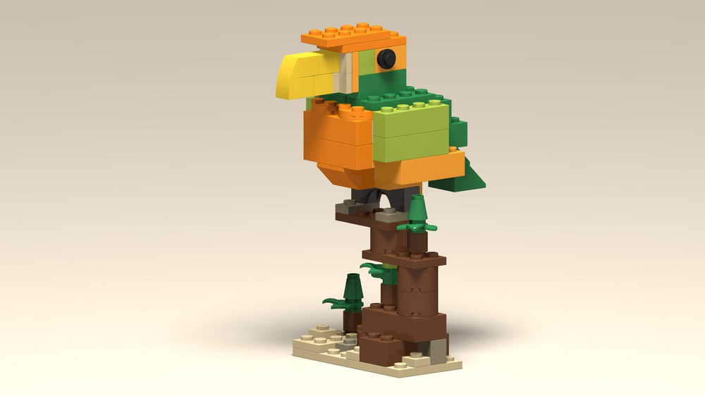 Lego Moc Bygglek Green And Orange Bird 2 By Mattking4 