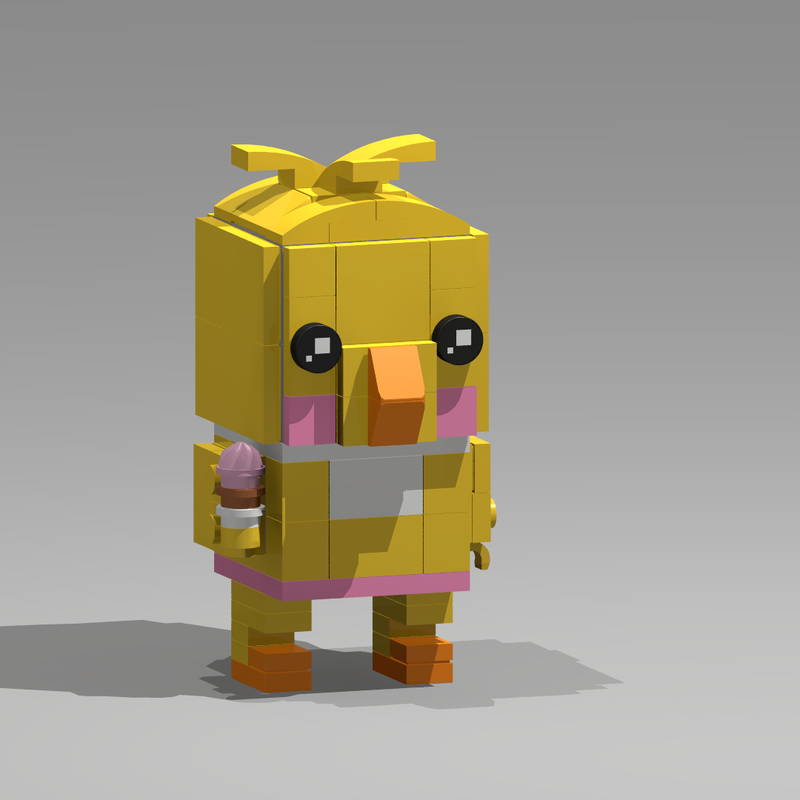 LEGO MOC withered chica by gamesandmovierecreation