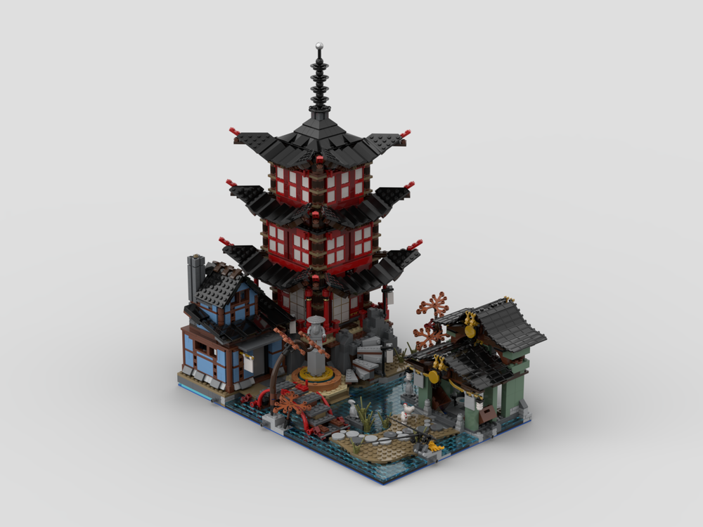 Helligdom Overflødig social LEGO MOC 70751-1 Temple of Airjitzu Modular MOD by jaredhinton |  Rebrickable - Build with LEGO