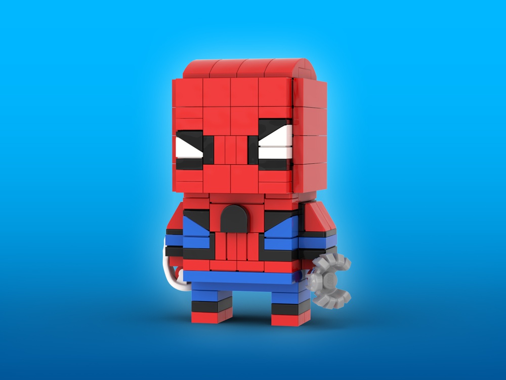LEGO MOC Spider-Man Stark Suit Brickheadz LEGO MOC - Marvel Studios  Spider-Man: Homecoming by Eugenio Iacono | Rebrickable - Build with LEGO