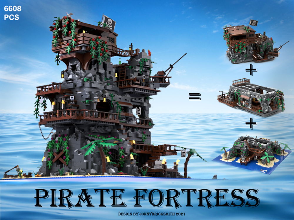 LEGO MOC Pirate Fortress JonnyBricksmith | Rebrickable - Build with LEGO