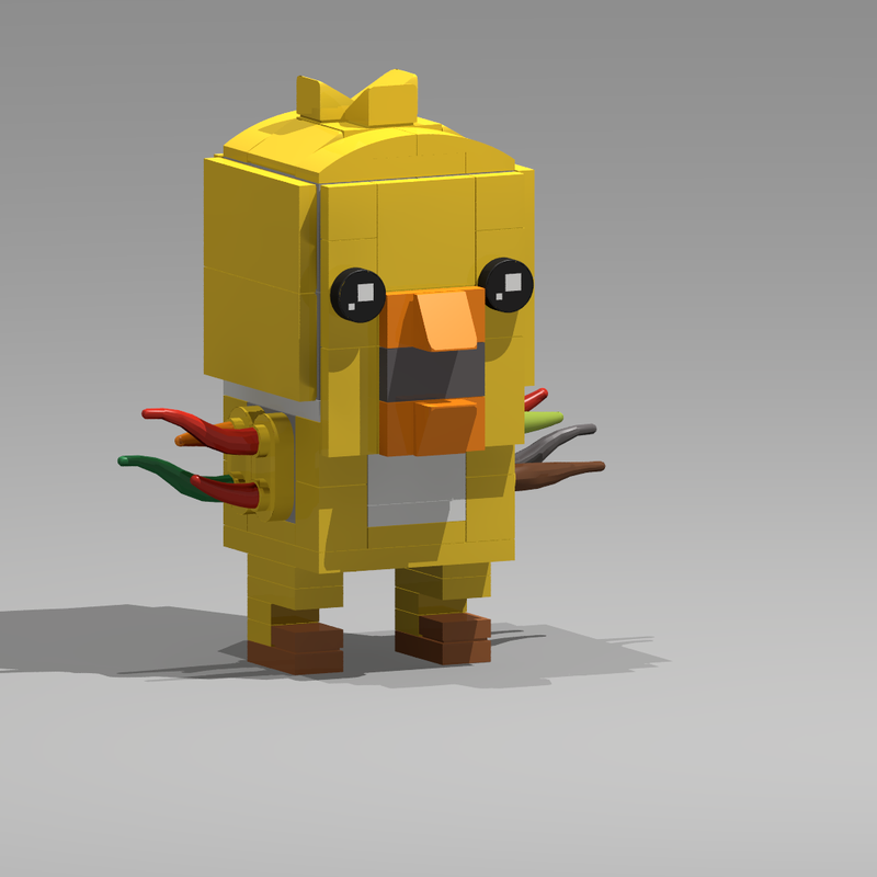 LEGO MOC withered chica by gamesandmovierecreation