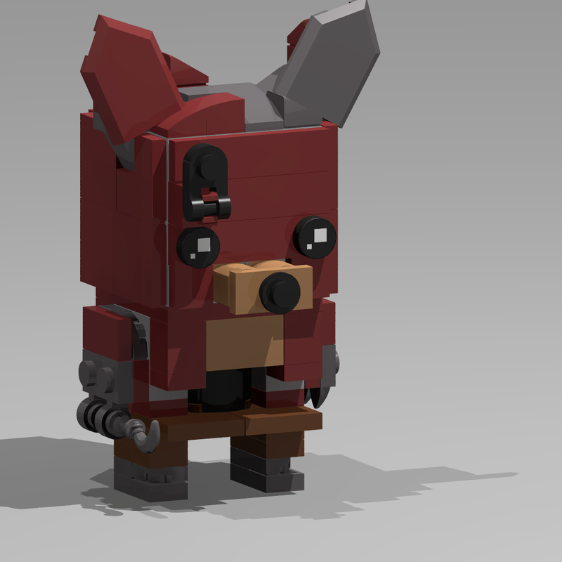 LEGO MOC Bricheadz: Fnaf 2: Withered: W.Foxy (2.0) by