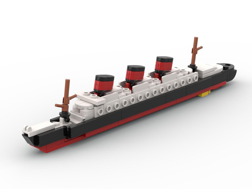 LEGO MOC RMS Queen Mary Ocean Liner by The Bobby Brix Channel | Rebrickable  - Build with LEGO