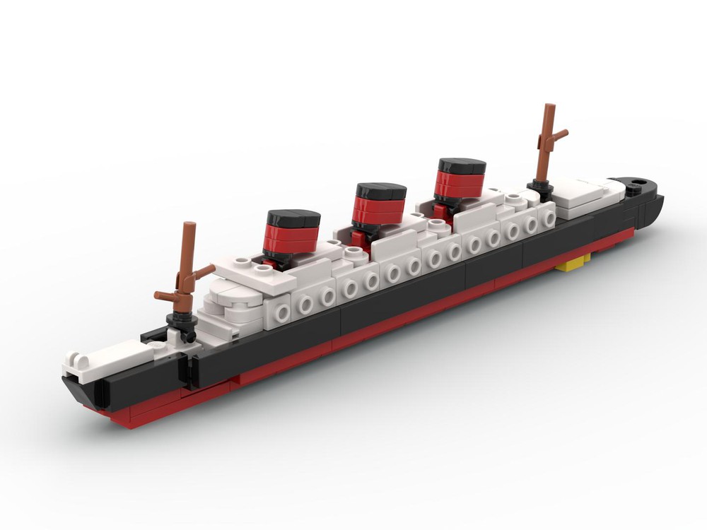 LEGO MOC RMS Queen Mary Ocean Liner by The Bobby Brix Channel ...