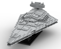 LEGO MOC Midi Scale Imperial Destroyer ISD Display Model by The Minikit Guy Rebrickable Build with LEGO