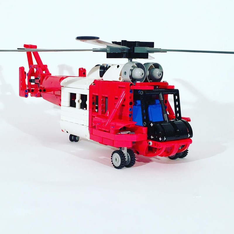 LEGO MOC Coast Guard Helicopter by thirdwigg | Rebrickable - Build with ...