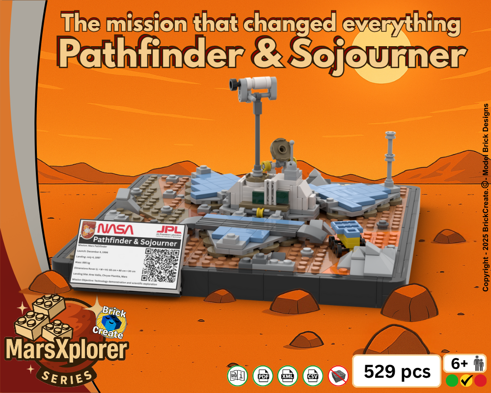 LEGO MOC Pathfinder & Sojourner MarsXplorer Series by BrickCreate
