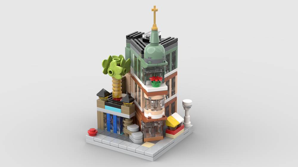 LEGO MOC Mini Modular 10297 Boutique Hotel by christromans