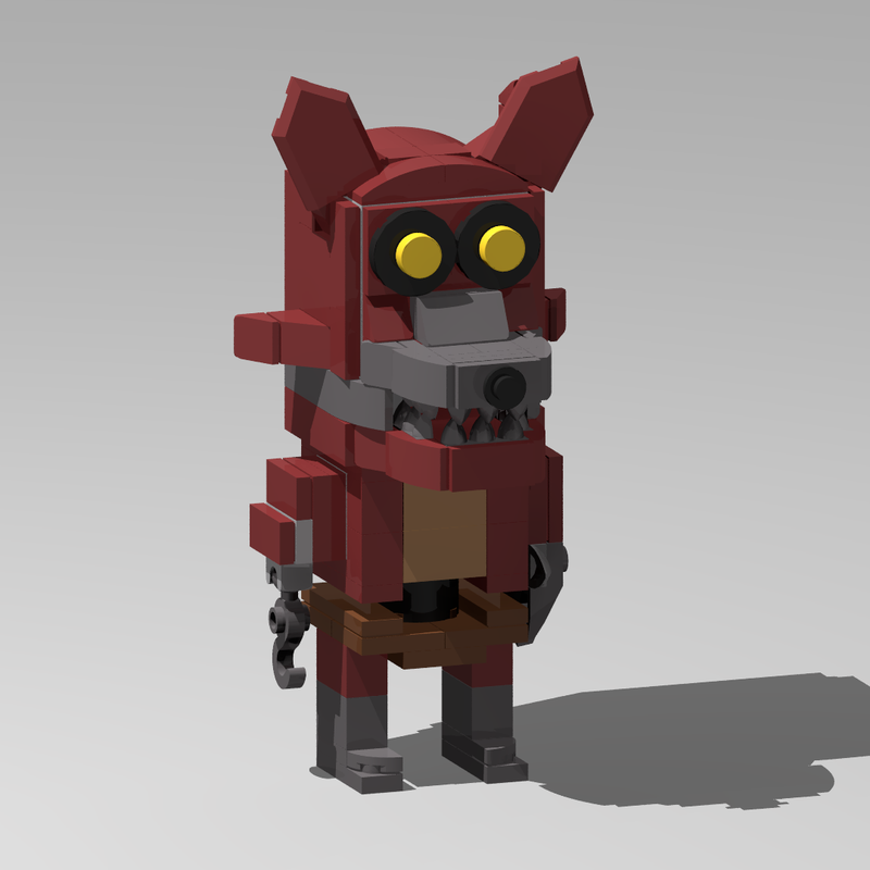 LEGO MOC Bricheadz: Fnaf 2: Withered: W.Foxy (2.0) by