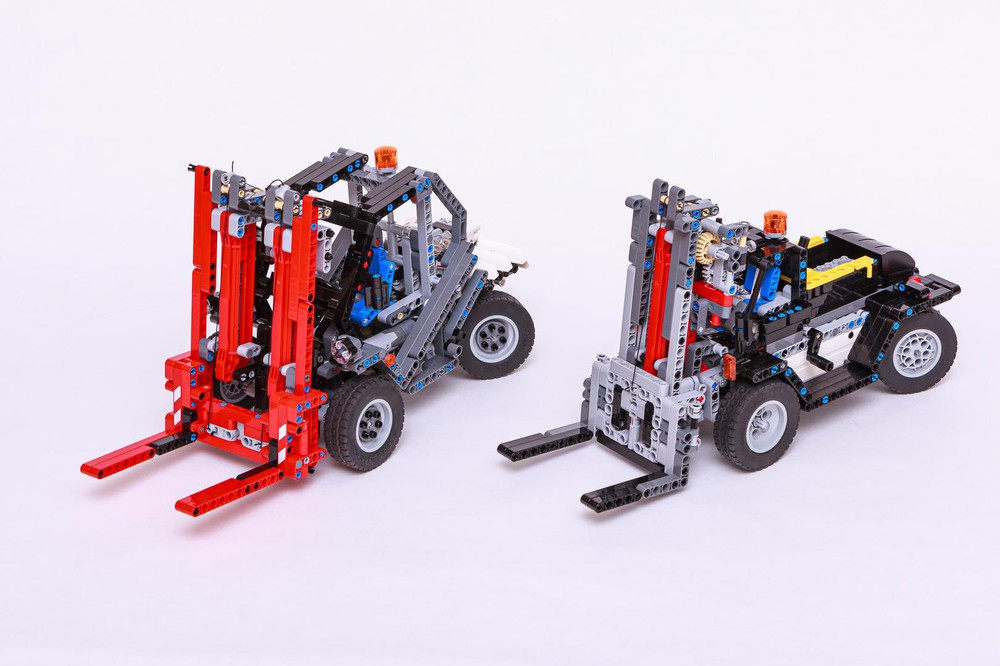 LEGO MOC Forklift Heavy Duty (42043 c-model) by | Rebrickable - Build with LEGO