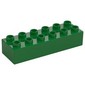 Duplo Brick 2 x 6 with Yellow Numbers 2 and 3 Print