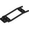 Black Animal / Creature Accessory, Horse Hitching, 1 x 2 Plate and 2 x 2 Plate [Studded]